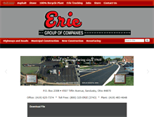 Tablet Screenshot of erieblacktop.com